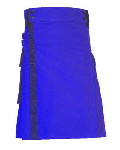 Blue Net Utility Kilt