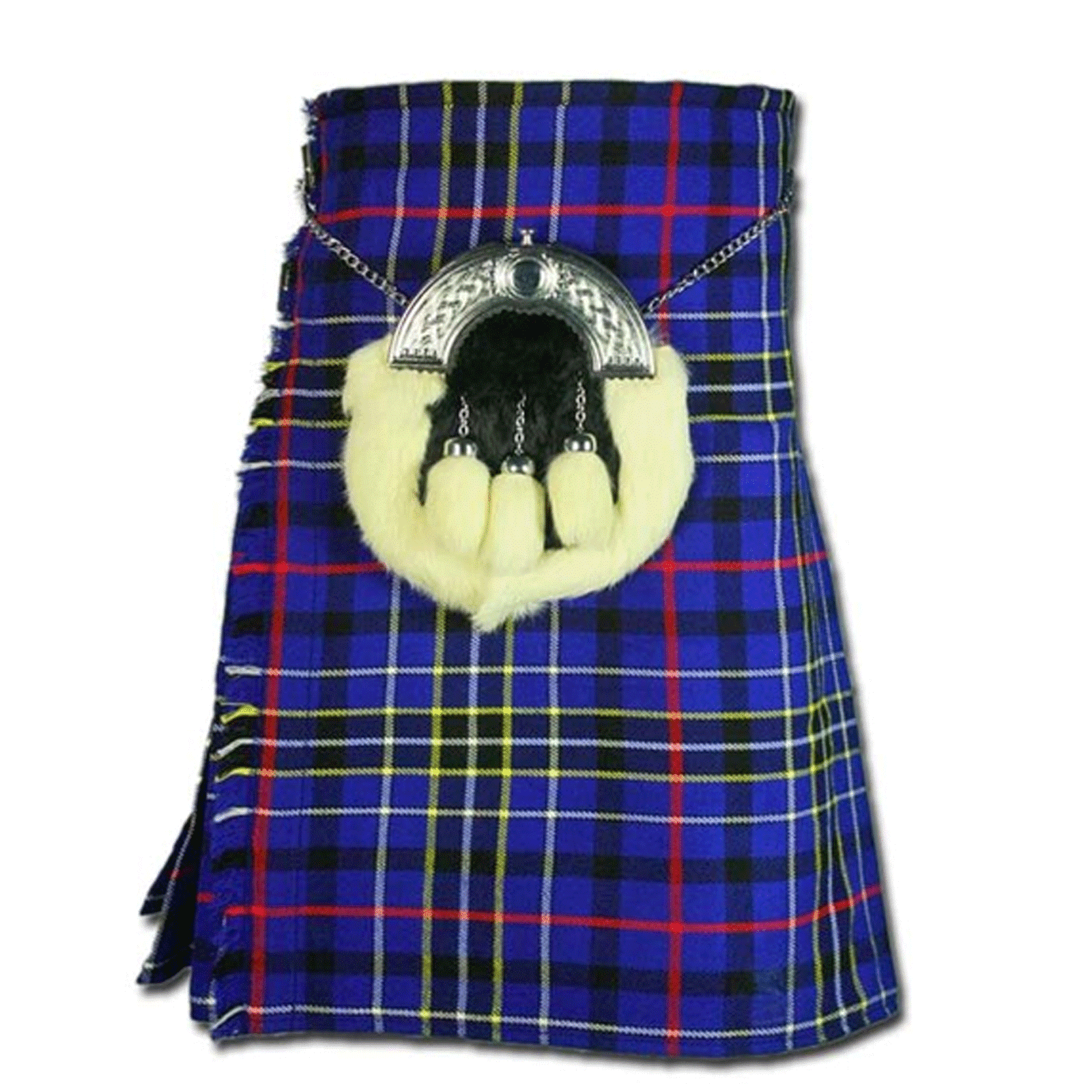 Modern Blue Tartan Kilt