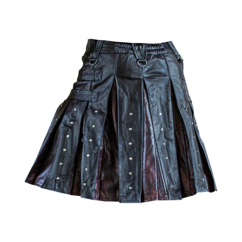 Steampunk Leather Kilt Back