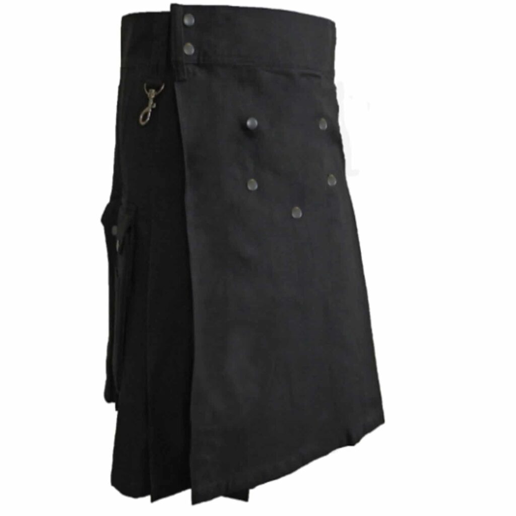 Wilderness Black Utility Kilt Side