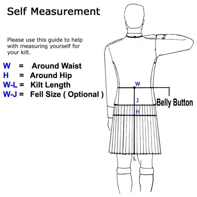 Kilt Measuring Guide Kilt USA