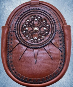 Brown Leather Studded Sporran