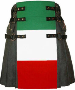 Fashion Italian Flag Kilt