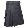 Men Black Kilt Denim